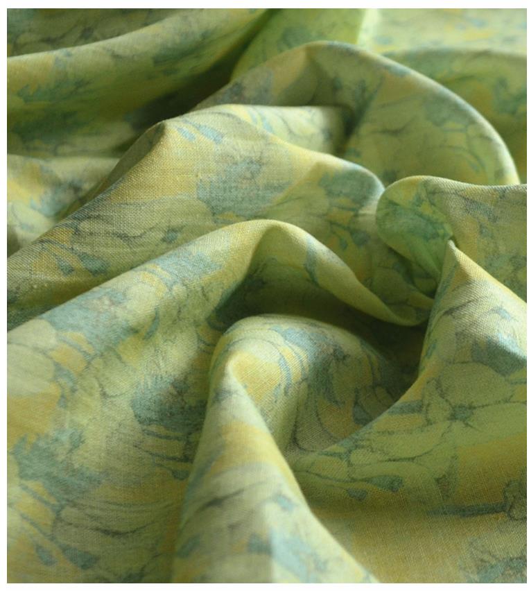 Best-selling Summer Thin Digital Printing Ramie Cloth High-end Small Floral Cotton Linen Fabric